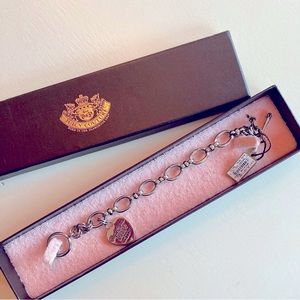 Juicy Couture Silver Royal Couture Starter Charm Bracelet New in Box